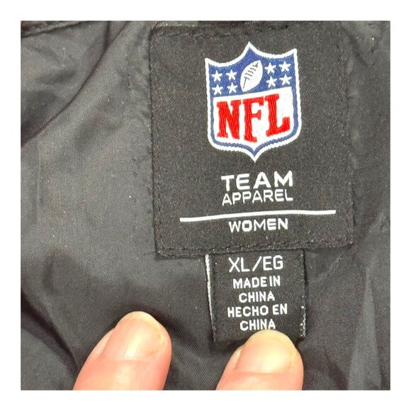 Arizona Cardinals Women Red Hooded Jacket XL NFL Team Apparel Hoodie Lightweight - Picture 4 of 8